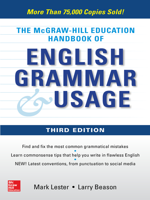 Cover image for McGraw-Hill Education Handbook of English Grammar & Usage